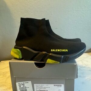 Balenciaga Black and Yellow Sneakers